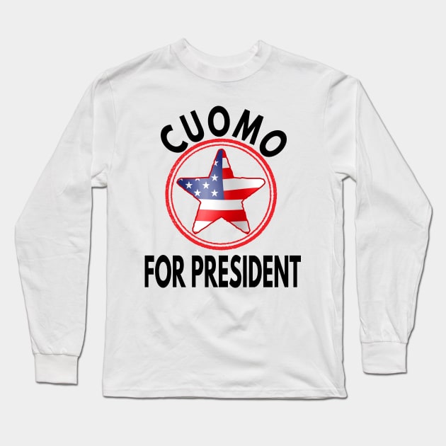 Cuomo For President Long Sleeve T-Shirt by Redmart